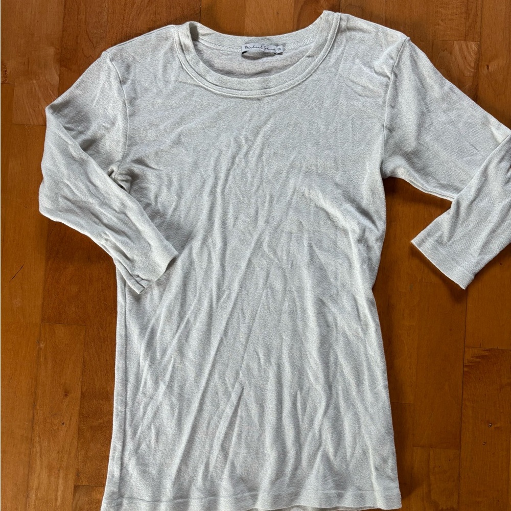 Michael Stars Cream Short Sleeve Tee